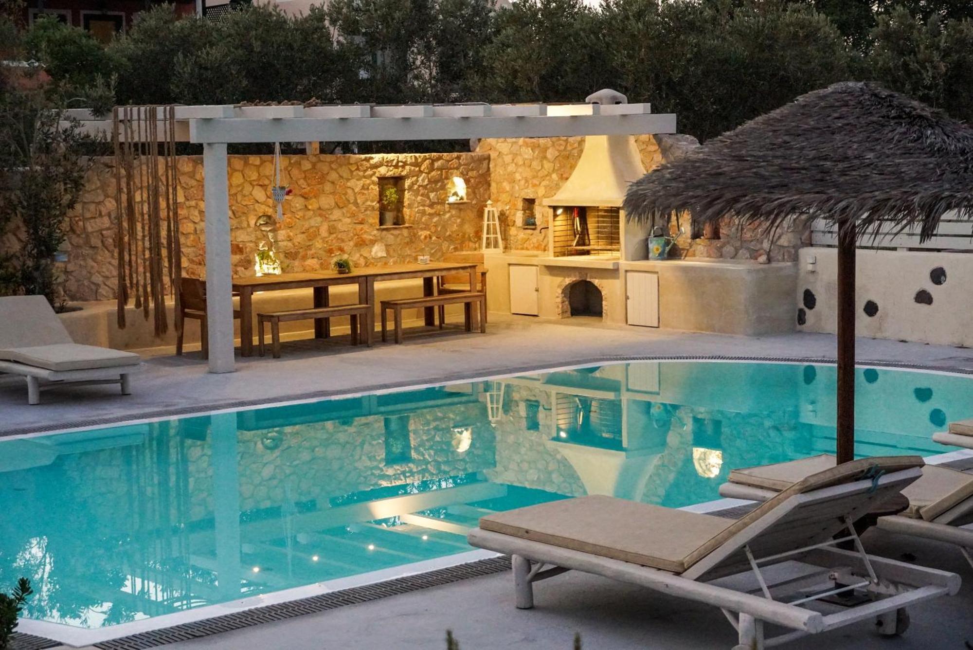 Theros Houses Santorini Kamari  Luaran gambar