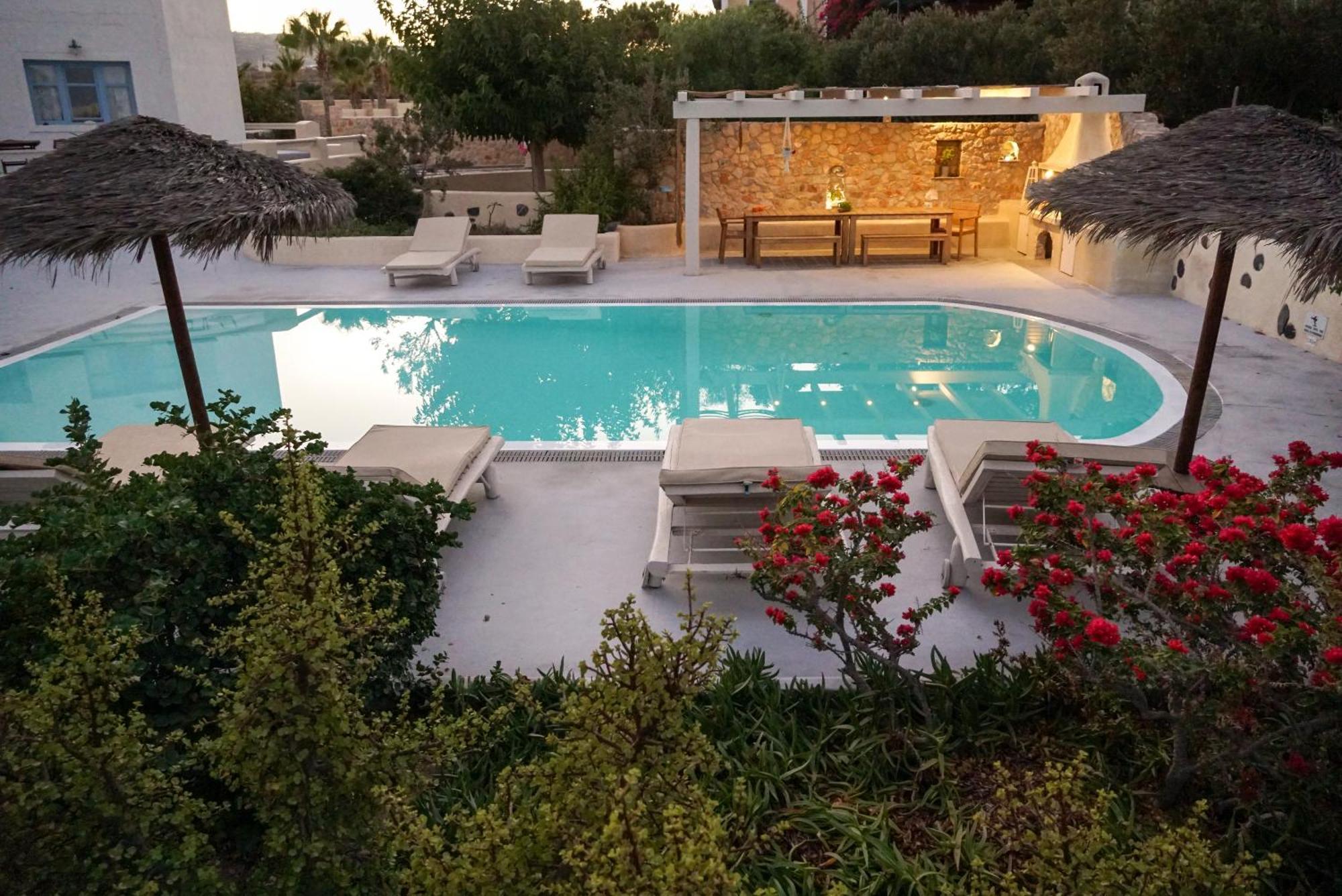 Theros Houses Santorini Kamari  Luaran gambar
